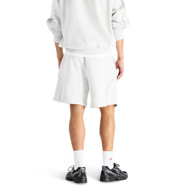 New Balance NB TRACKSIDE FLEECE SHORT - Men's - Gray - Image 2