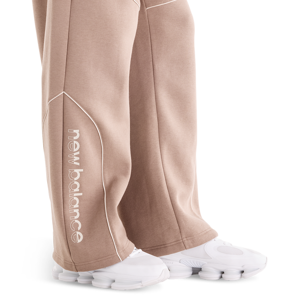 New Balance Trackside Open Hem Pants - Men's - Timberwolf Piping/Mushroom - Image 4