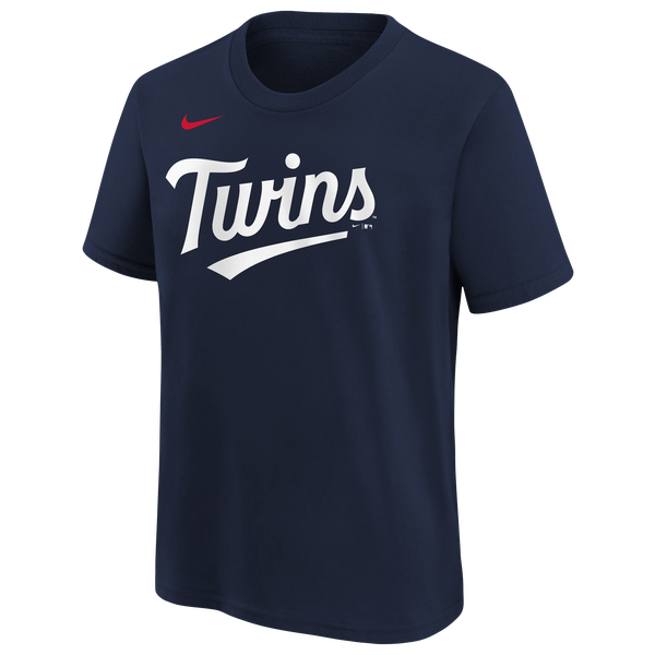 Nike MLB Twins Kids Name & Number T-Shirt - Youth - Navy - Image 2