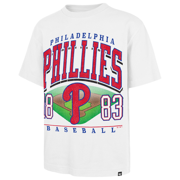 47 Brand Phillies Foundational T-Shirt - Men's - White