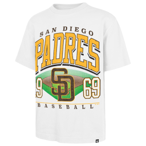 47 Brand Padres Foundational T-Shirt - Men's - White