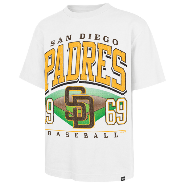 47 Brand Padres Foundational T-Shirt - Men's - White