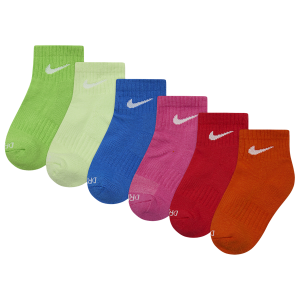 Nike Performance Basic Ankle Socks 6 Pack - Boys' Preschool - Barely Volt