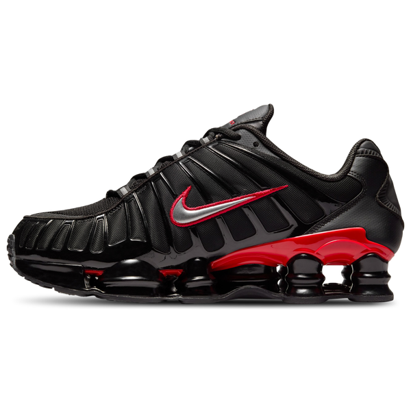 Nike Shox TL - Men's - Black/University Red/Metallic Silver - Image 2