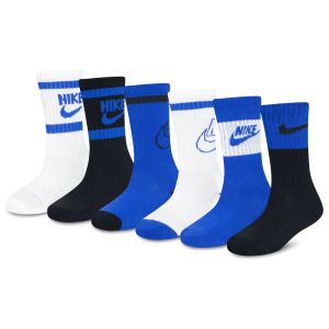 Nike Retro 6 Pack Crew Socks - Boys' Preschool - Game Royal