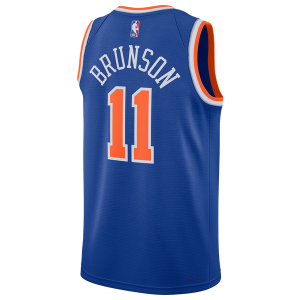 Nike NBA Knicks Swingman Icon Edition Jersey - Men's - Orange/Blue