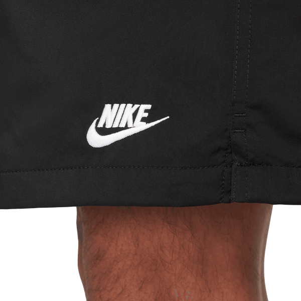 Nike Club Flow Shorts - Men's - Black/White - Image 6