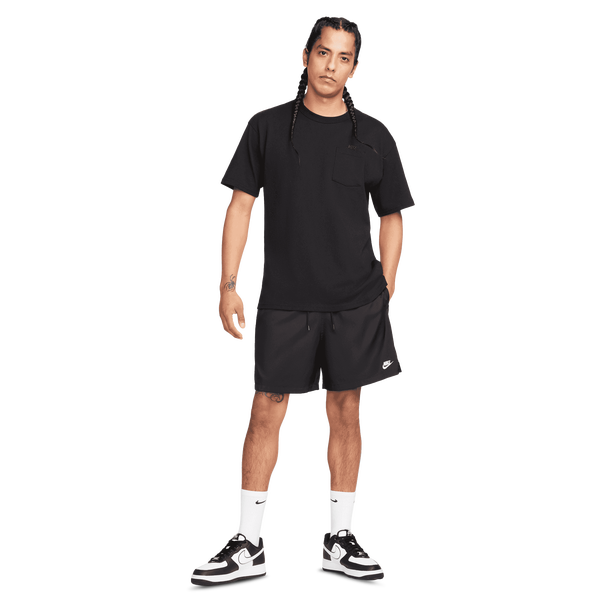 Nike Club Flow Shorts - Men's - Black/White - Image 8