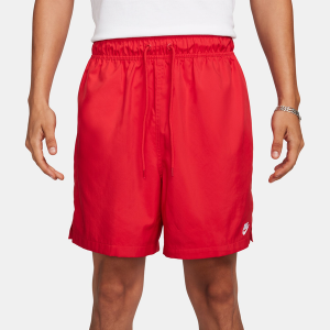 Nike Club Flow Shorts - Men's - White/University Red
