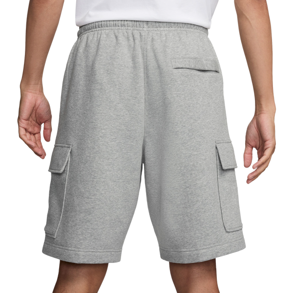 Nike Club Cargo Shorts - Men's - Dark Grey Heather/White/Light Smoke Grey - Image 2