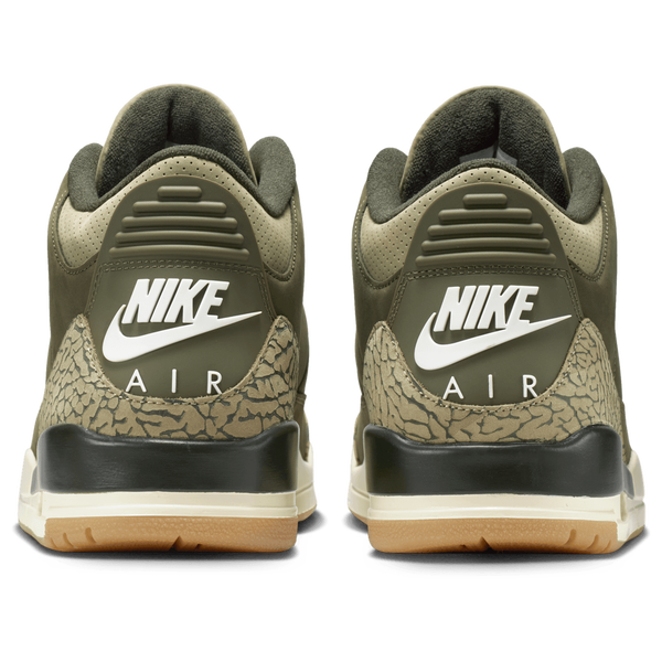Jordan Retro 3 - Men's - Neutral Olive/Sequoia/Medium Olive - Image 3