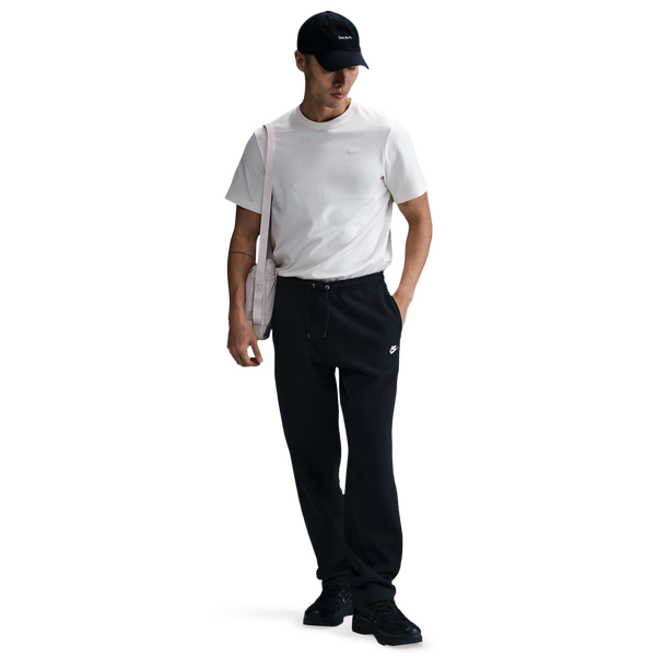 Nike Open Hem Club Pants - Men's - White/Black/Black