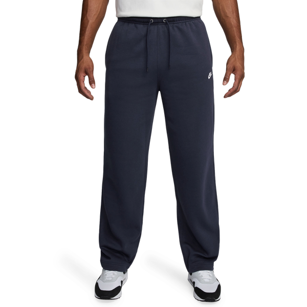 Nike Open Hem Club Pants - Men's - Obsidian/White