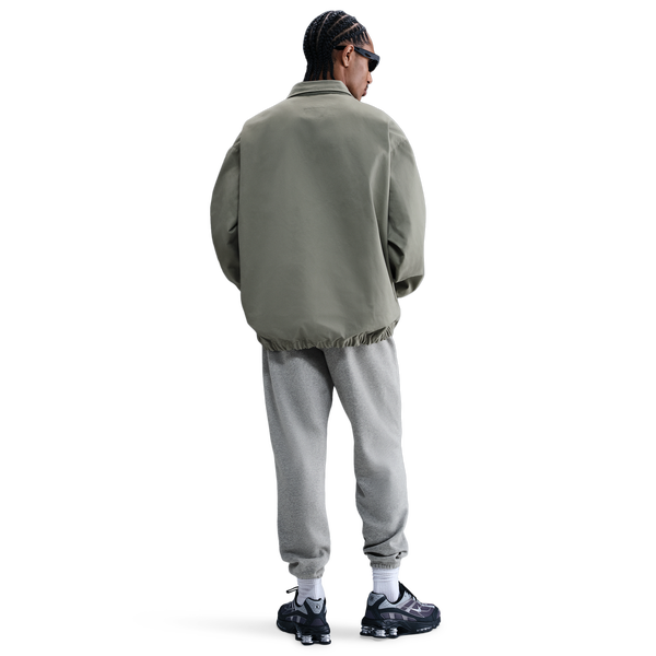 Nike Club Cuff Fleece Pants - Men's - White/Dk Grey Heather/Lt Smoke Grey - Image 4