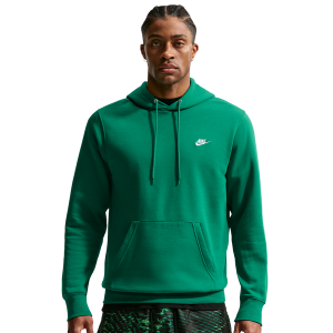 Nike Club BB Pull Over Hoodie - Men's - Malachite/White/Malachite