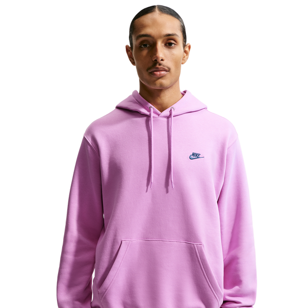 Nike Club BB Pull Over Hoodie - Men's - Midnight Navy/Lt Magenta/Lt Magenta - Image 3
