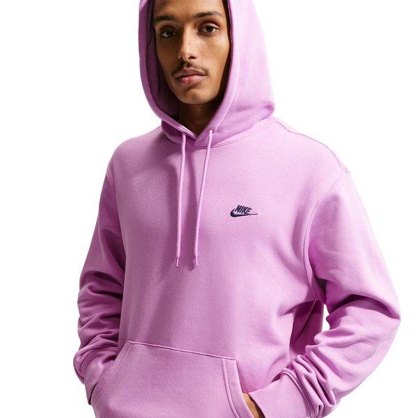 Nike Club BB Pull Over Hoodie - Men's - Midnight Navy/Lt Magenta/Lt Magenta - Image 5
