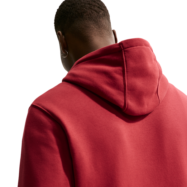 Nike Club Pullover Hoodie - Men's - Red/White - Image 4