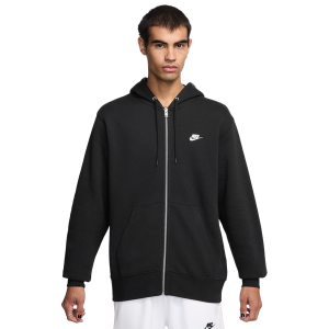 Nike Club Full-Zip Hoodie - Men's - White/Black