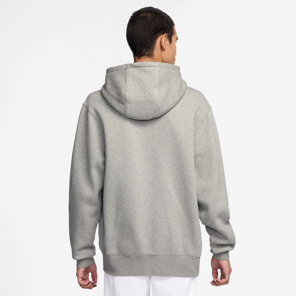 Nike Club Full-Zip Hoodie - Men's - Dark Grey Heather/Dark Grey Heather/White - Image 2
