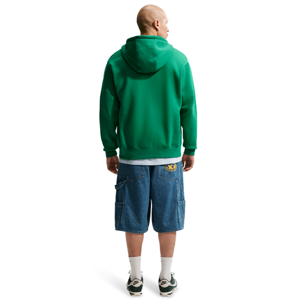 Nike Club Full-Zip Hoodie - Men's - Malachite/Malachite/White - Image 7