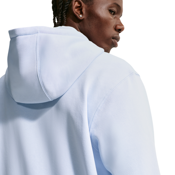 Nike Club Full-Zip Hoodie - Men's - Hydrogen Blue/Hydrogen Blue/White - Image 4