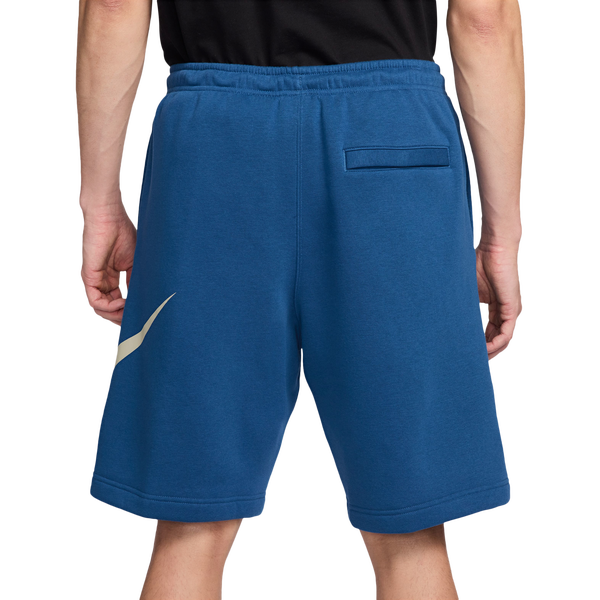 Nike Solo Swoosh Fleece Shorts - Men's - Court Blue/Light Khaki - Image 2
