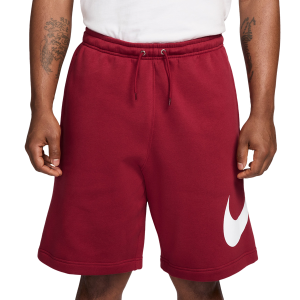Nike Solo Swoosh Fleece Shorts - Men's - Team Crimson/White