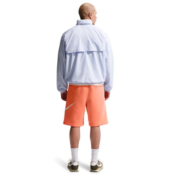 Nike Solo Swoosh Fleece Shorts - Men's - Orange Frost/Orange Frost/White - Image 6
