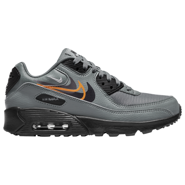 Nike Air Max 90 NN - Boys' Grade School - Black/Smoke Grey/Bright Mandarin - Image 2