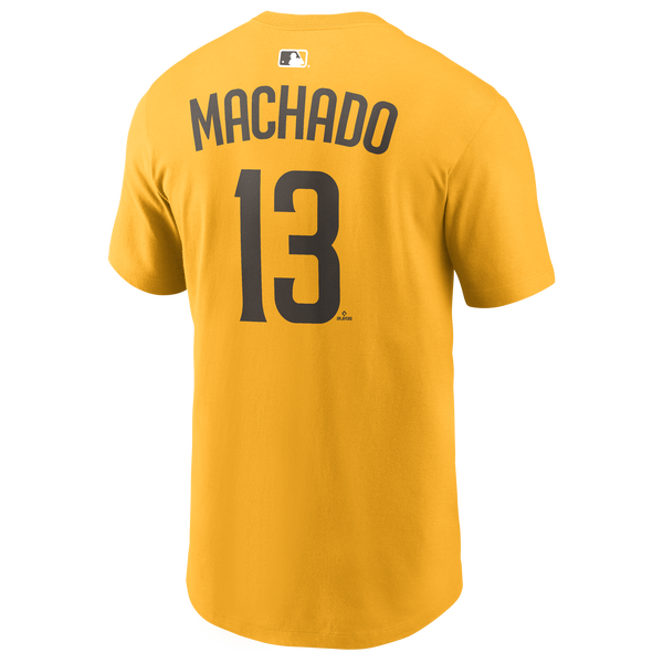 Nike Padres Name & Number T-Shirt - Men's - Yellow - Image 3