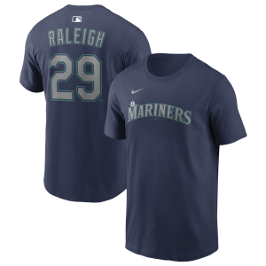 Nike Mariners Name & Number T-Shirt - Men's - Navy