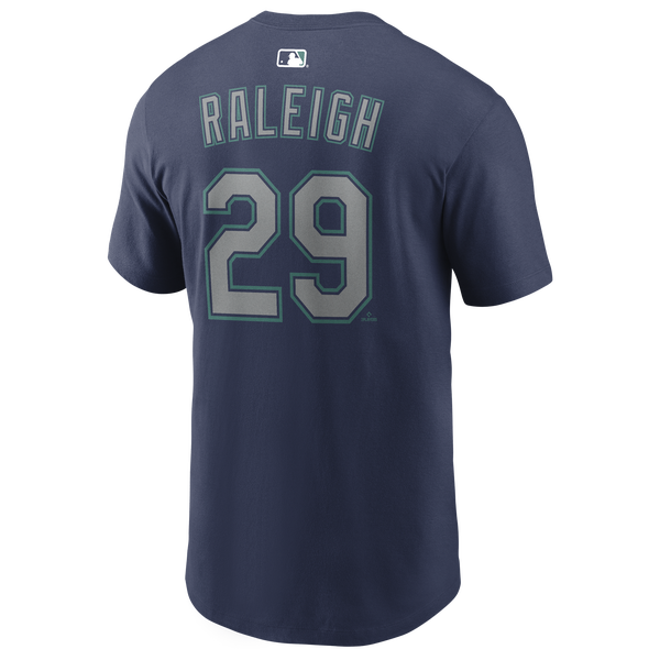 Nike Mariners Name & Number T-Shirt - Men's - Navy - Image 3