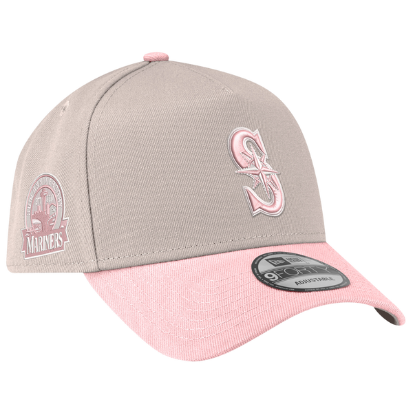 New Era Mariners 940AF Cap - Adult - Silver/Pink - Image 3