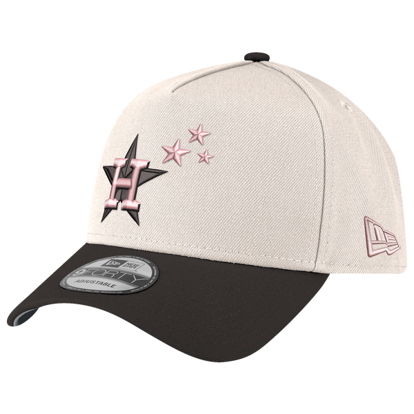 New Era Astros 940AF Cap - Adult - White/Black