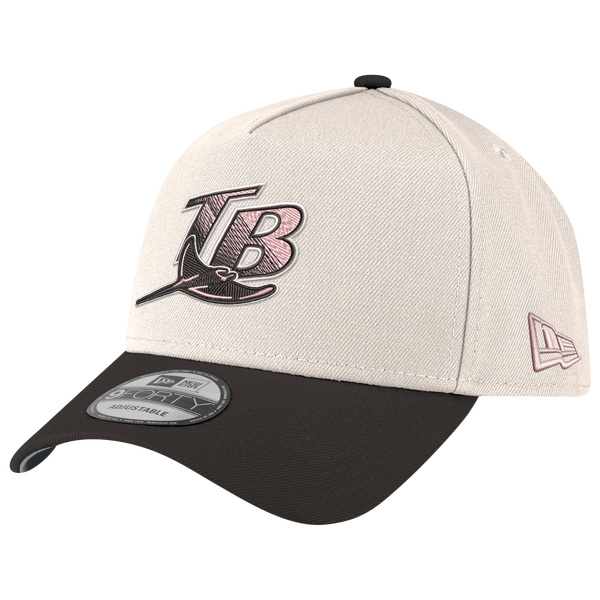 New Era Rays 940AF Cap - Adult - White/Black