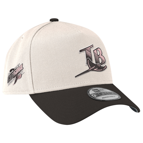 New Era Rays 940AF Cap - Adult - White/Black - Image 3