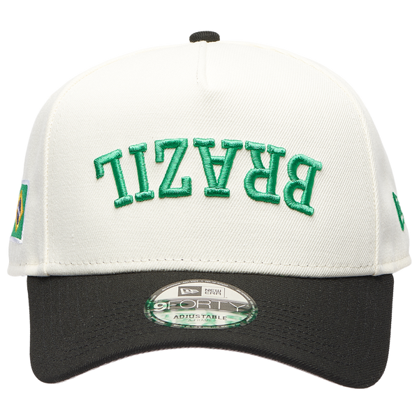 New Era 940AF UPSD Wrdmrk Brazil Cap- - Adult - White/Black - Image 2