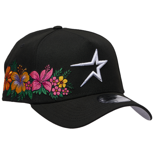 New Era MLB 940 A-Frame Tropical Flower Cap - Adult - Black - Image 3