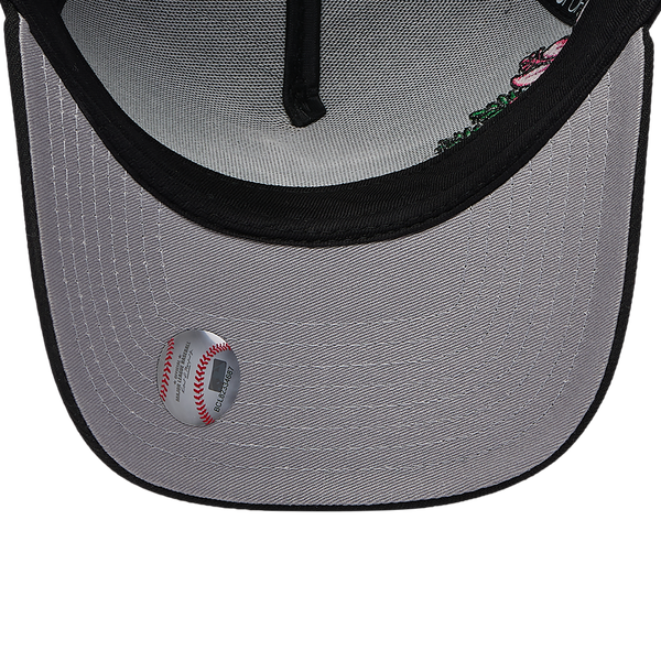 New Era MLB 940 A-Frame Tropical Flower Cap - Adult - Black - Image 5