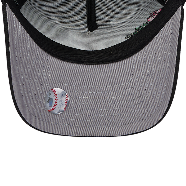 New Era MLB 940 A-Frame Tropical Flower Cap - Adult - Black - Image 5
