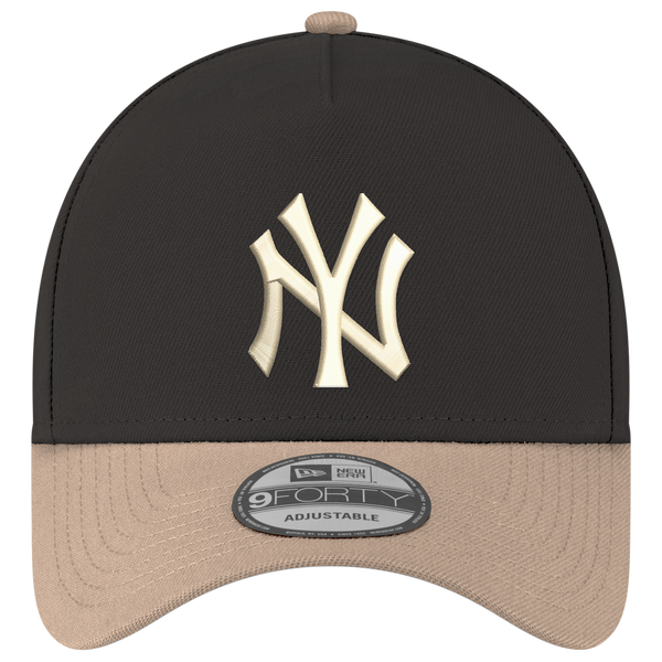 New Era MLB 9FORTY A-Frame - Adult - Black/Tan - Image 2