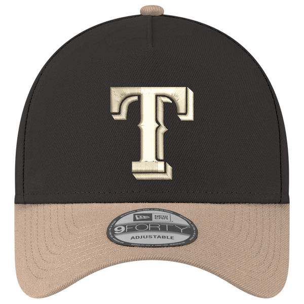 New Era MLB 9FORTY A-Frame - Adult - Black/Tan - Image 2