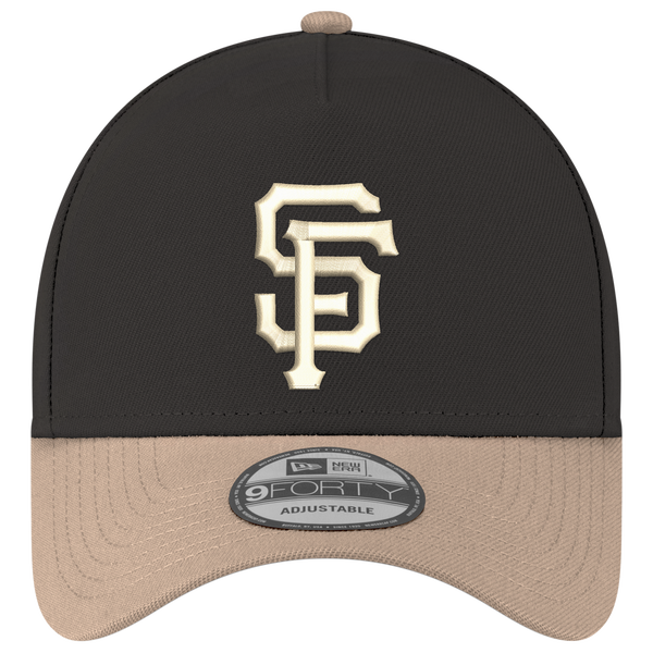 New Era MLB 9FORTY A-Frame - Adult - Black/Tan - Image 2