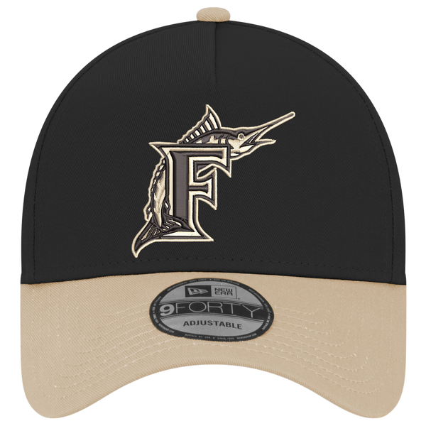 New Era MLB 9FORTY A-Frame - Adult - Black/Tan - Image 2