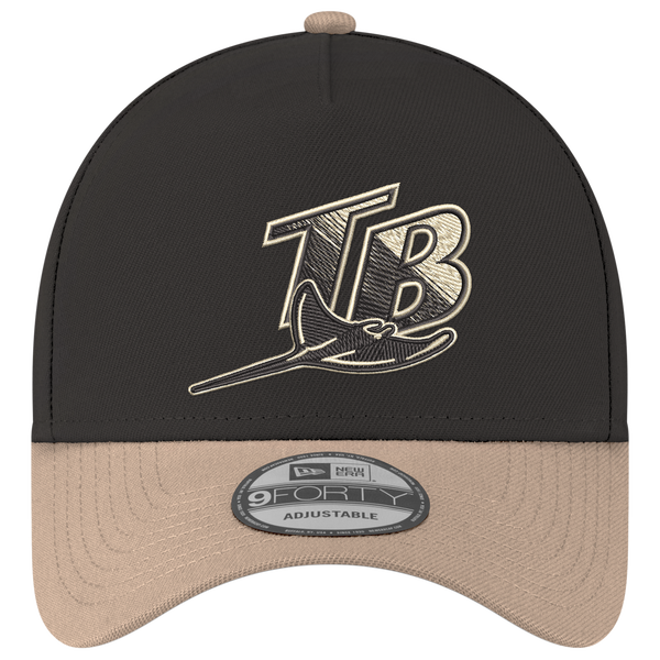 New Era MLB 9FORTY A-Frame - Adult - Black/Tan - Image 2