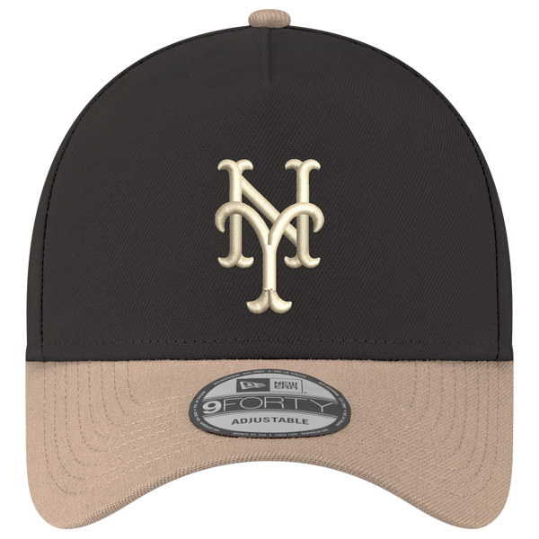 New Era MLB 9FORTY A-Frame - Adult - Tan/Black - Image 2