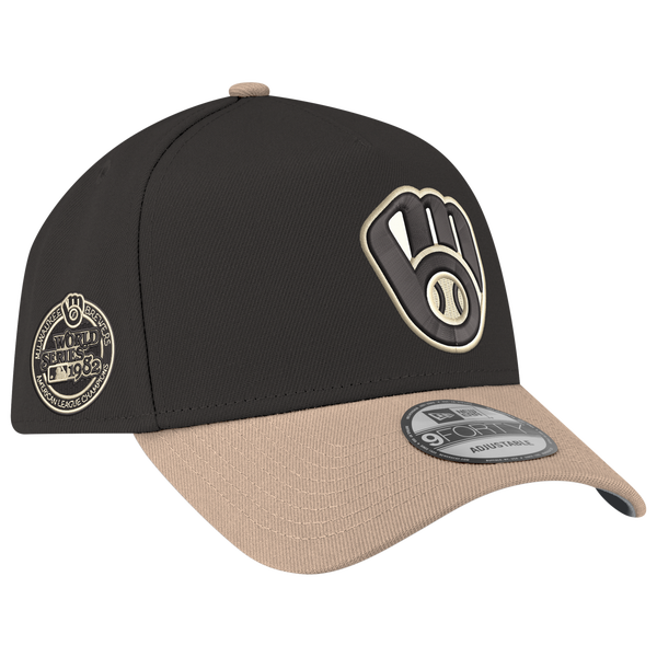 New Era MLB 9FORTY A-Frame - Adult - Black/Tan - Image 3