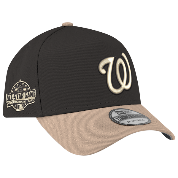New Era MLB 9FORTY A-Frame - Adult - Black/Tan - Image 3