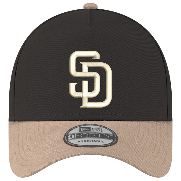 New Era MLB 9FORTY A-Frame - Adult - Black/Tan - Image 2